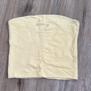 Brandy Melville Yellow Tube Top